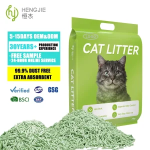 Eco Friendly Biodegradable Flushable Custom Tofu Cat Litter Extra Odor Control Low Dust 10kg Bag