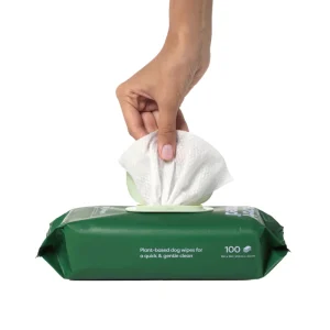 Eco Friendly Biodegradable & Hypoallergenic Gentle Cleansing Wipes for Dogs Cats & Small Animals Spunlace Material 20x20cm