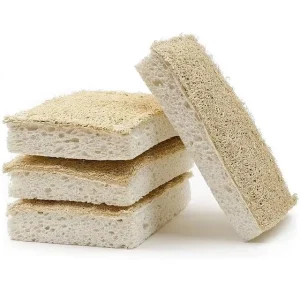 Eco Friendly Biodegradable Natural Loofah Reusable High Quality Kitchen Cleaning Sponge Dishwashing Scouring Pads Sponges