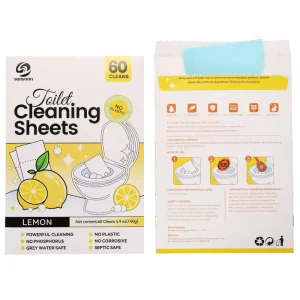 Eco Friendly Biodegradable Quick Foaming Deep Cleaning Toilet Bowl Cleaner Sheets Disposable Solid Plastic Free Odor Elimination