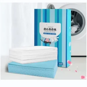 Eco-Friendly Biodegradable Solid Laundry Cleaning Sheet Melted Paper Soap with Fragrance for Stain Removal
