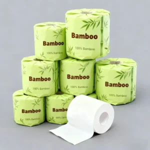 Eco Friendly Certified 4-3-2 Ply Bamboo Toilet Tissue Rolls Custom OEM Cleansing