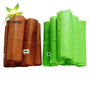 Eco Friendly Compostable Biodegradable PLA Household Refuse Garbage Bags Large Supermarket Use