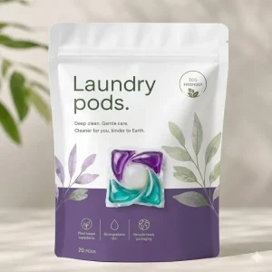 Eco-Friendly Concentrated Laundry Pods 18-22g Deep Cleaning Antibacterial Softening Long-Lasting Apparel Care