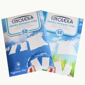Biodegradable OECD-301B Approved Laundry Detergent Sheets Eco-Friendly 32 Loads