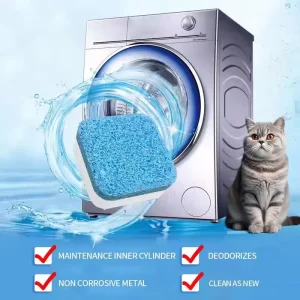 Eco-Friendly Custom Logo 24 Pack Washing Machine Cleaner Pet Odors Washing Machine Drum Cleaner Tablets for Pet Owners