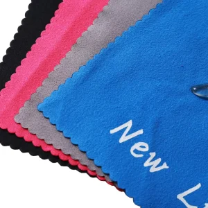 Eco-Friendly Custom Logo Printed Suede Microfiber Glasses Cleaning Cloth for Eyeglasses Sunglasses and Optical Lenses