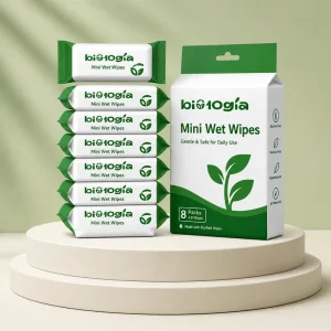 Eco Friendly Custom Logo Wet Dry Wipes Multi Purpose Travel Mini Cleansing Wet Wipes Individually Wrapped