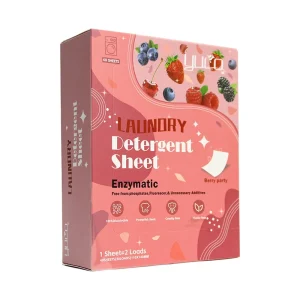 Eco Friendly Detergent Sheet Private Label Custom Biodegradable Soap Natural Hypoallergenic Laundry Sheets