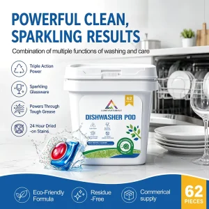 Eco-Friendly Dishwasher Pods 30-Pack for Kitchen Cleaning