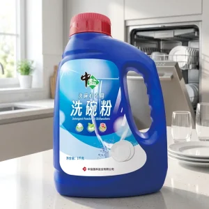 Eco-Friendly Dishwasher Powder Powerful Deep Cleaning Salt Dish Washing Detergent Stains Romove