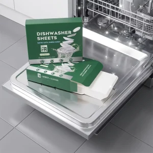 Eco-Friendly Dishwasher Sheet Washing Dishes Detergent Sheet Biodegradable Dishwashing Stirps