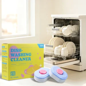 Eco-Friendly Dishwasher Tablets and Dishwashing Sheets with Water-Soluble Film for Stain Removal
