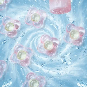 Eco Friendly Disposable 3 in 1 Apparel Laundry Detergent Pods Antibacterial Hypoallergenic Floral Scent Long Lasting Automatic
