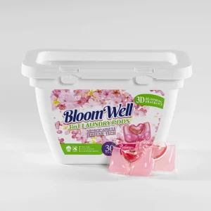 Eco-Friendly Disposable 3-in-1 Laundry Pods with Microcapsule Fragrance for Apparel