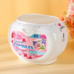 Eco Friendly Disposable 5in1 Laundry Pods Box 480g Floral Scent Hypoallergenic Fast Dissolving Detergent Capsule Sensitive Skin