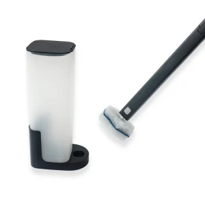 Eco-Friendly Disposable Cleaning Brush Kit with Steel Handle and Plastic Refills