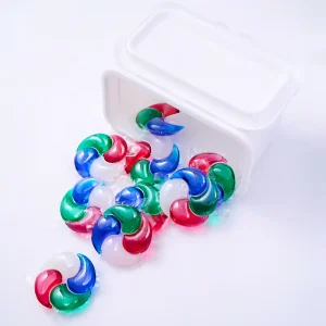 Eco-Friendly Disposable Deep-Clean 4-in-1 Laundry Pods, Floral Scent, Antibacterial, Color Protection, Apparel Softening