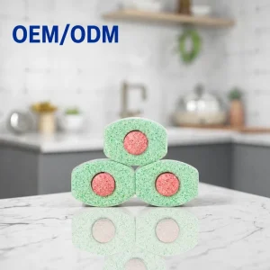 Eco Friendly Disposable Dishwasher Tablets Solid Shape Dishwashing Tablets with Glass Protection Brightening Agent