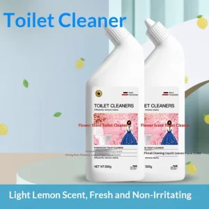 Eco Friendly Disposable Floral Scent Liquid Toilet Cleaner Removing Urine Limescale Stains Odor Elimination 500ml Purely Natural