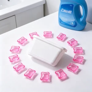 Eco-Friendly Disposable Laundry Capsules 3-in-1 Detergent Pods Fabric Softener Anti-Static Color Locking