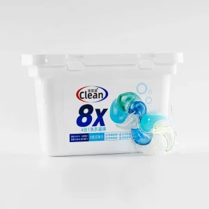 Eco Friendly Disposable Laundry Detergent Liquid Capsules High Ingredient Content Low Foam for Cloth Cleaning