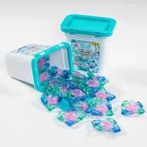 Eco-Friendly Disposable Laundry Detergent Pods Deep Clean Color Protection Lasting Natural Fruity Fragrance 165g