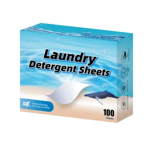 Eco Friendly Disposable Laundry Detergent Sheets with Fresh Scent Dissolvable & Low Foam for Daily Washing