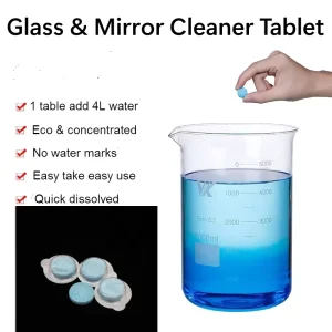 Eco-Friendly Disposable Oil Film Car Windshield Glass Cleaning Tablets 50%-80% Active Ingredient Ammonia-Free