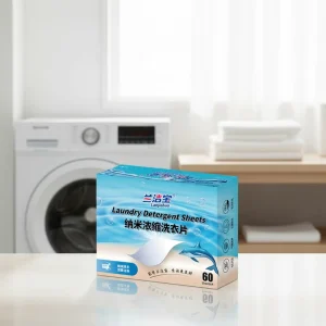 Eco Friendly Disposable Solid Laundry Detergent Tablets & High Efficiency Laundry Sheets 50% 80% Active Ingredients Medium Foam