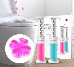 Eco Friendly Disposable Toilet Cleaner Flower Gel Fragrance Freshener