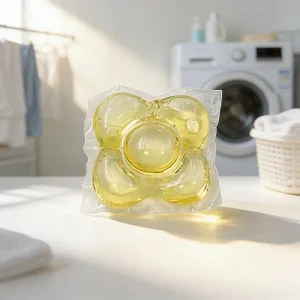 Eco-Friendly Disposable Water-Soluble Gel Film Laundry Pods Antibacterial Concentrated Laundry Detergent Capsules
