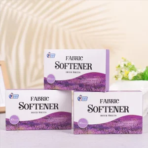 Eco-Friendly Dryer Sheets 23*16 CM Lavender Scented Anti-Stain Laundry Softener Softens Clothes with Fragrance