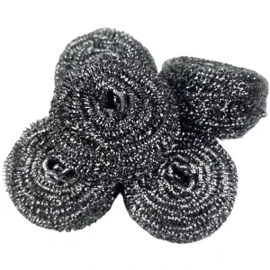 Eco-Friendly Durable Round Stainless Steel Kitchen Dish Scrubber Scourer Manufacturers