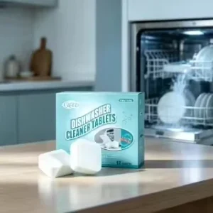 Eco Friendly Effervescent Dishwasher Cleaner Tablets Remove Limescale Grease & Odor Deep Clean for All Automatic Household