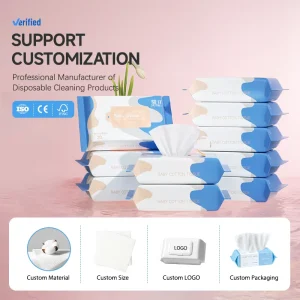 Eco Friendly FSC Certified Natural Non woven 20pcs Disposable Baby Wet Wipes for Infant Gentle Cleansing Daily Travel Use