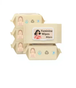 Eco-Friendly Feminine Nonwoven Antibacterial Scented Individually Wrapped Makeup Removal Wet Wipes 15x20cm