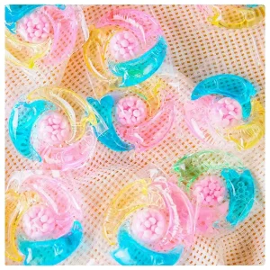 Eco-Friendly Five-in-One Apparel Laundry Pods Scent Beads Anti-Mite Concentrated Fragrance Fabric Softening Color