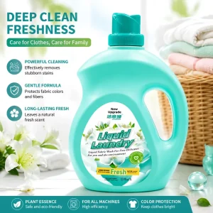Eco-Friendly Fragranced Laundry Detergent Concentrate for Stain Removal and Deodorization, 5L OEM