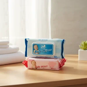 Eco Friendly Freshwater Spunlace Baby Wet Cleansing Wipes Gentle on Skin for Daily Care