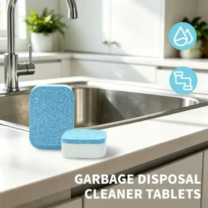 Eco-Friendly Garbage Disposal and Kitchen Drain Cleaner Deodorizer Tablet
