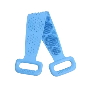 Eco Friendly Handheld Silicone Brushes Bath Towel Scrubber Rubbing Back Peeling Skin Clean for Back Exfoliating Washing
