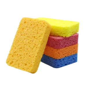 Eco-Friendly High-Density Compressed Cellulose Heavy-Duty Durable Kitchen Cleaning Scouring Sponge