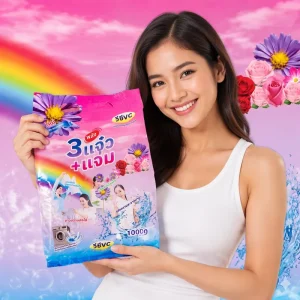 Eco-Friendly High-Foam Laundry Detergent Powder for Family Use, Southeast Asia