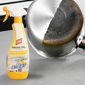 Eco-Friendly Kitchen Oil Cleaner and Degreaser Spray for Stoves, Range Hoods, and Cookware