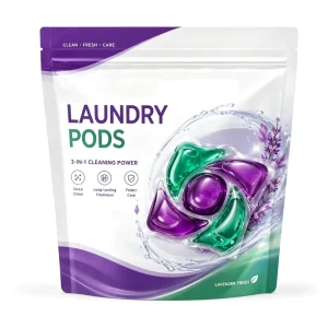 Eco Friendly Laundry Pods 18 22g 5 Chamber Factory Direct Custom Color Scent Deep Cleaning Low Foam Natural Ingredients