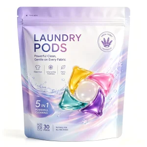 Eco Friendly Laundry Pods 18 22g Strong Cleaning Remove Stain Color Protector Natural Fresh Scents Laundry Detergent Pods