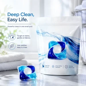 Eco Friendly Laundry Pods Phosphate Free High Efficiency Odor Control Bulk Laundry Detergent Pods