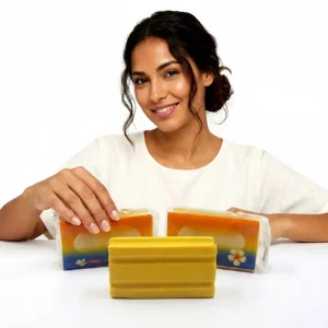 Eco Friendly Lemon Lavender Scent Laundry Soap Bar Rich Foam for Daily Home Clothing Cleaning Natural Solid Soap for Stain