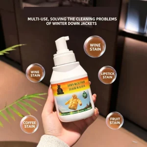 Eco-Friendly Liquid Down Jacket Cleaning Detergent with Brush Head